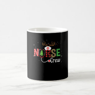 Christmas Nurse Crew For Women Scrub Tops Christma Coffee Mug