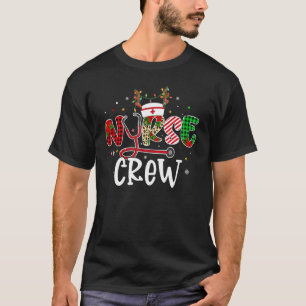 Christmas Nurse Crew  Reindeer Nursing Xmas Party  T-Shirt