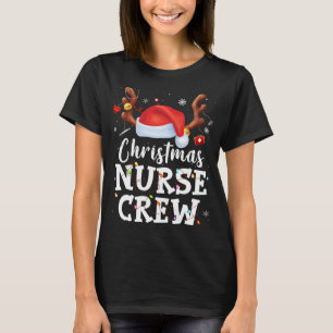 Christmas Nurse Crew Santa Hat Costume Nurse Chris T-Shirt