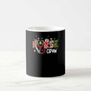 Christmas Nurse Crew Scrub Nursing Stethoscope Xma Coffee Mug