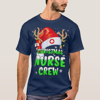 Christmas Nurse Crew Squad Xmas Nursing Pajama Cos T-Shirt
