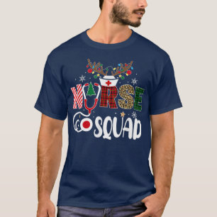 Christmas Nurse Crew Squad Xmas Nursing Pajamas T- T-Shirt