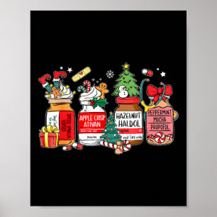Christmas Nurse Er Ed Icu Rn Poster