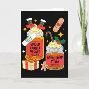 Christmas Nurse Funny Peppermint Mocha Propofol Er Card