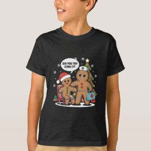 Christmas Nurse Gingerbread Man Did You Try Icing  T-Shirt