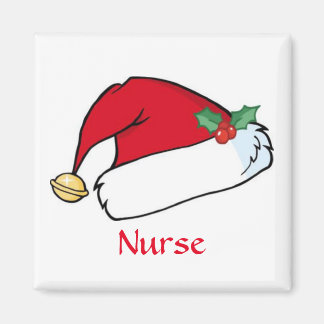 Christmas Nurse Magnet