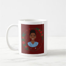 Christmas Nurse Mug, Personalised RN Gift