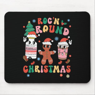 Christmas Nurse Nursing Roc'n Around The Christmas Mouse Pad
