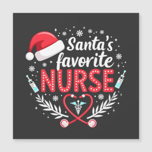 Christmas Nurse Nursing Santa's Favourite Funny