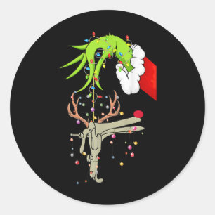 Christmas Nurse Obgyn Nurse Reindeer Speculum Xmas Classic Round Sticker