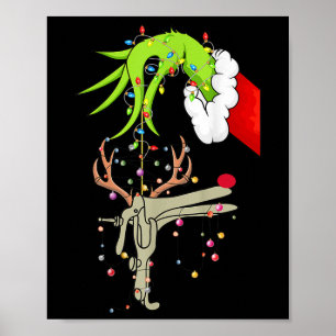 Christmas Nurse Obgyn Nurse Reindeer Speculum Xmas Poster