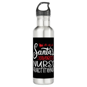 Christmas nurse practitioner, nurse np   710 ml water bottle
