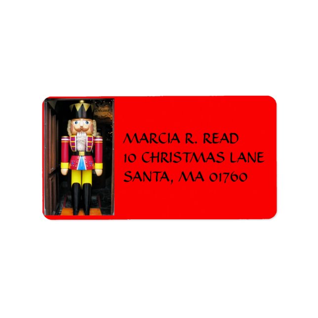 CHRISTMAS  NUTCRACKER, ADDRESS LABEL, LABEL (Front)