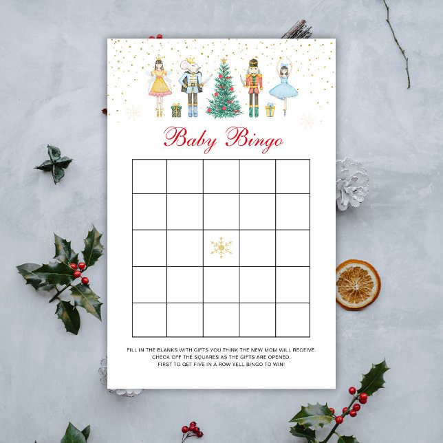 Christmas Nutcracker Baby Bingo Game (Creator Uploaded)