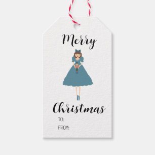 Christmas Nutcracker Ballet Clara Gift Tag