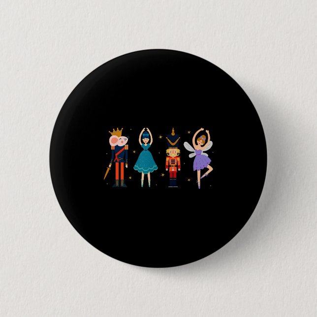 Christmas Nutcracker Ballet - Nutcracker  6 Cm Round Badge (Front)