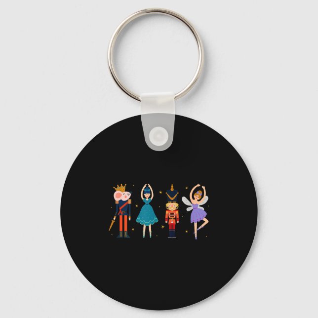 Christmas Nutcracker Ballet - Nutcracker  Key Ring (Front)