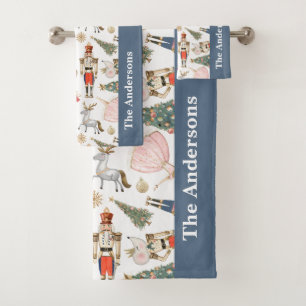 Christmas Nutcracker Bath Towel Set