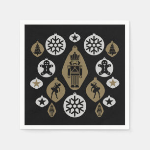 Christmas Nutcracker Baubles Napkin