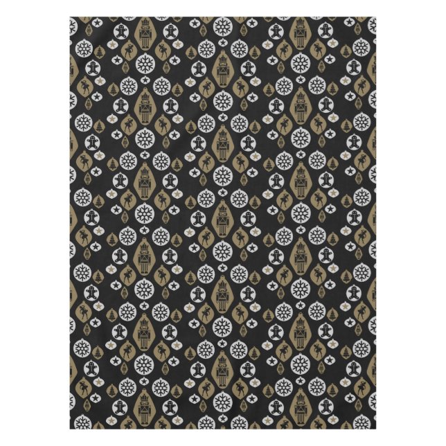 Christmas Nutcracker Baubles Tablecloth (Front)