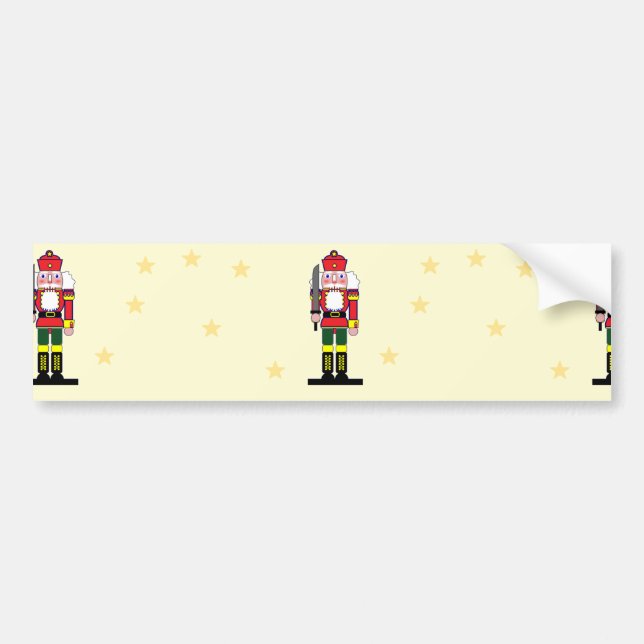 Christmas nutcracker bumper sticker (Front)