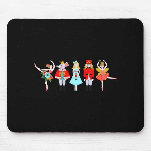 Christmas Nutcracker Character Illustrations  Mouse Pad (Front)