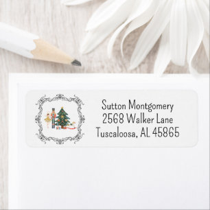 Christmas Nutcracker Crest Address Return Address Label
