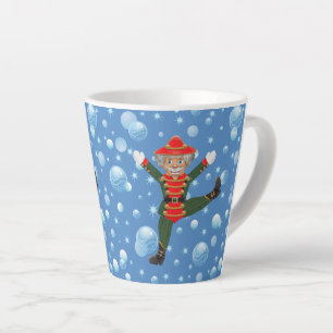 Christmas Nutcracker Dancer Rustic Wood Latte Mug