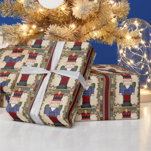 Christmas Nutcracker Glossy wrapping paper (Holidays)
