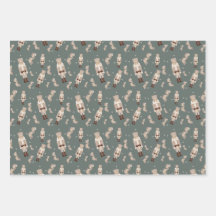 Christmas nutcracker gold Wrapping Paper