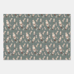 Christmas nutcracker gold Wrapping Paper