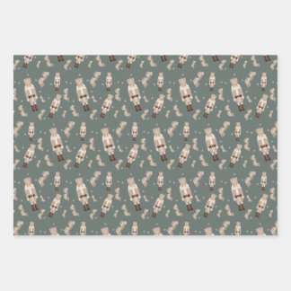 Christmas nutcracker gold Wrapping Paper