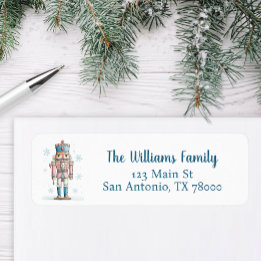 Christmas Nutcracker Holiday Address Return Address Label