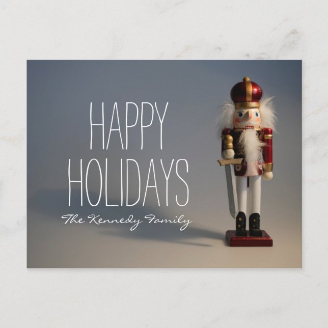 Christmas Nutcracker Holiday Postcard (Front)