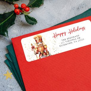 Christmas Nutcracker Holiday Return Address Label