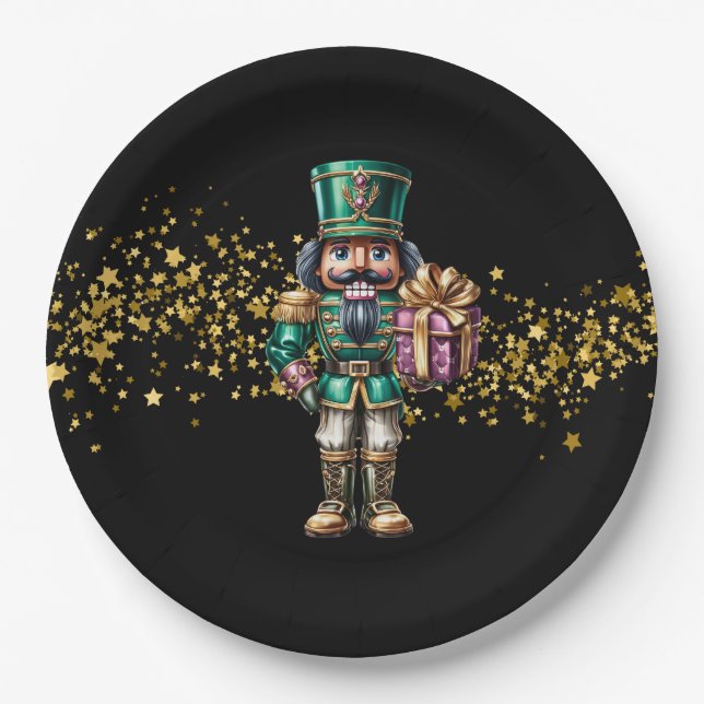 Christmas Nutcracker  Paper Plate (Front)