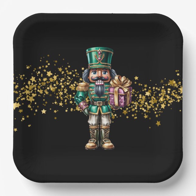 Christmas Nutcracker  Paper Plate (Front)