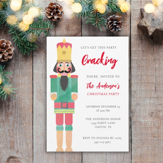 CHRISTMAS NUTCRACKER PARTY HOLIDAY INVITATION (Creator Uploaded)