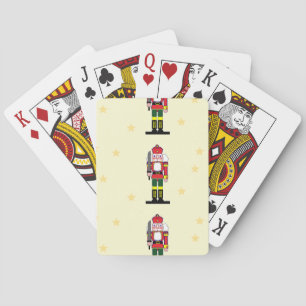 Christmas nutcracker playing cards