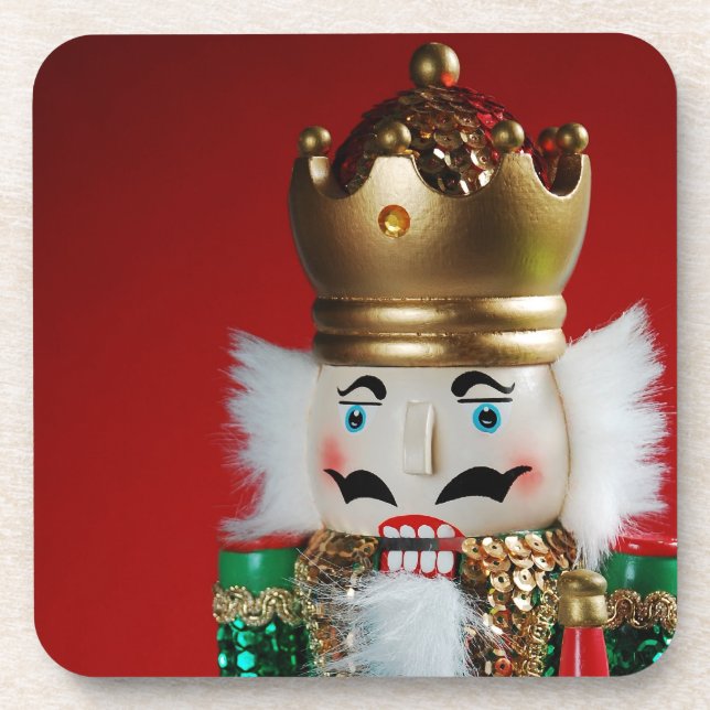 Christmas nutcracker print coaster (Front)