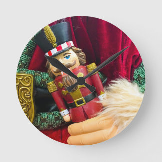 Christmas Nutcracker Round Clock