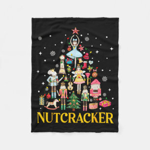 Christmas Nutcracker Squad Ballet Dance Women Kid Fleece Blanket