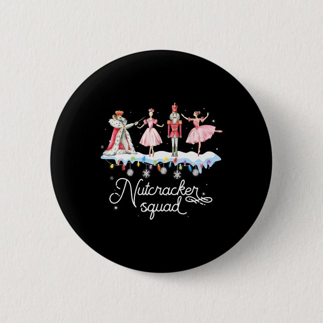 Christmas Nutcracker Squad Ballet Dance Women Kids 6 Cm Round Badge (Front)