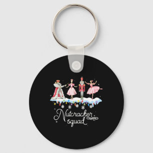 Christmas Nutcracker Squad Ballet Dance Women Kids Key Ring