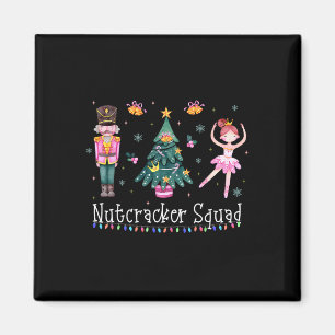 Christmas Nutcracker Squad Ballet Dance Women Kids Magnet