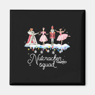 Christmas Nutcracker Squad Ballet Dance Women Kids Magnet