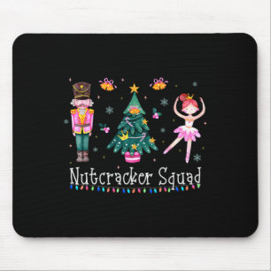 Christmas Nutcracker Squad Ballet Dance Women Kids Mouse Pad