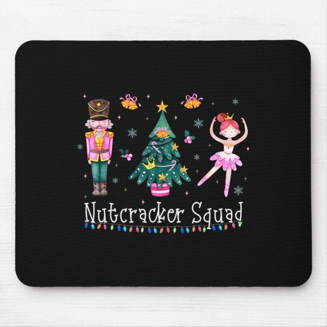 Christmas Nutcracker Squad Ballet Dance Women Kids Mouse Pad (Front)