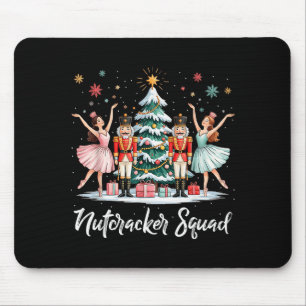 Christmas Nutcracker Squad Ballet Dance Women Kids Mouse Pad