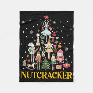 Christmas Nutcracker Squad Byllet Dance Women Kid Fleece Blanket